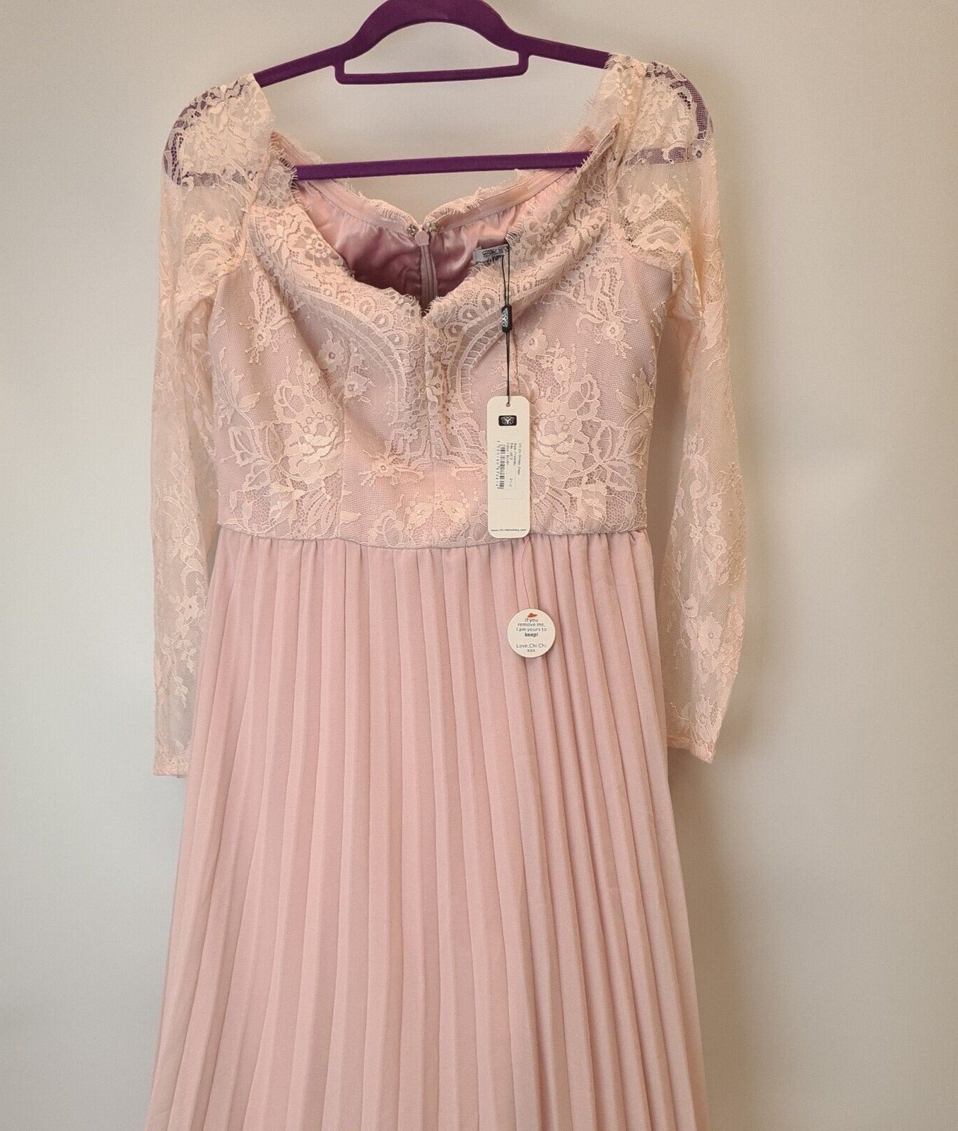 Chi Chi London Chrissy Maxi Dress Blush Size 12 BNWT Ref****V22   Big_Stock_Clearance
