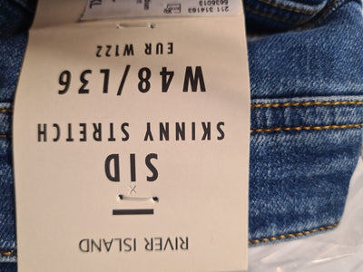 River Island Jeans Skinny Stretch Sid W48/L36 ****Ref V294