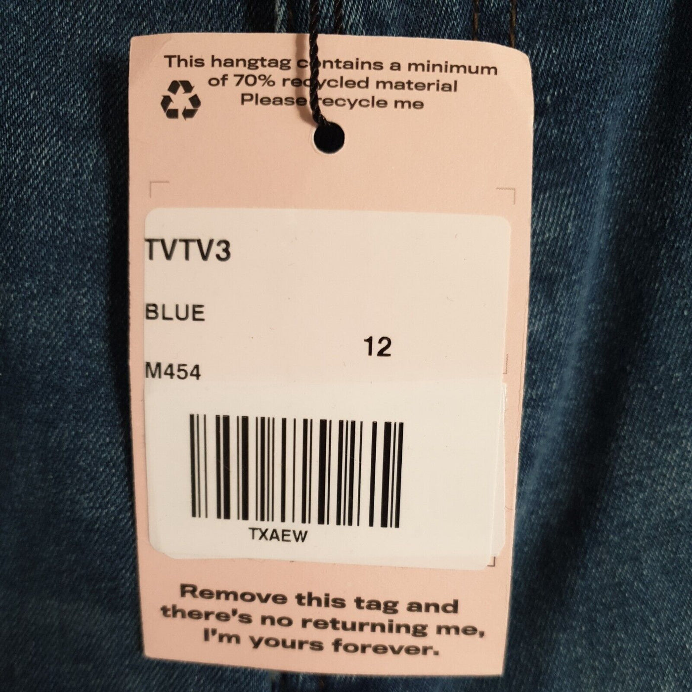 Missguided Blue Flared Denim Jeans Uk12****Ref V309