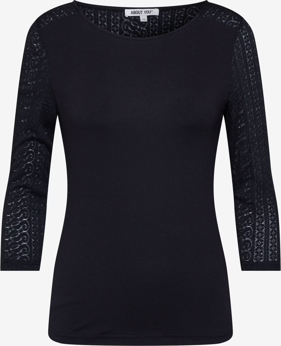 ABOUT YOU Black 'Nina' Shirt EU 40 Size UK 12. HV3