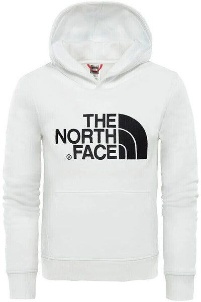 The North Face Youth Drew Peak Pullover White Hoodie Size Small Kids **** SW19