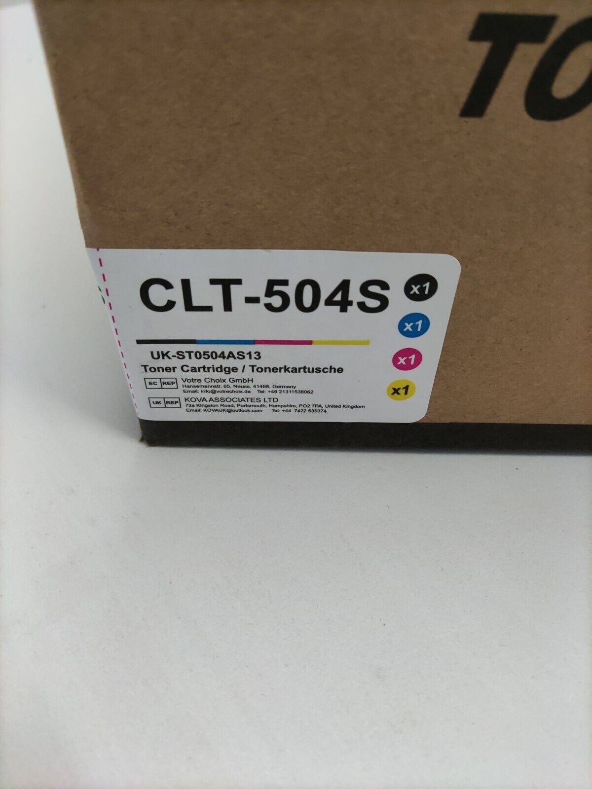 Compatible Samsung CLT-P504S 4 Toner Cartridge Multipack. Ref T6