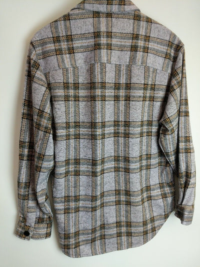 River IslandWomens Long Sleeve Purple Check Overshirt Size Small