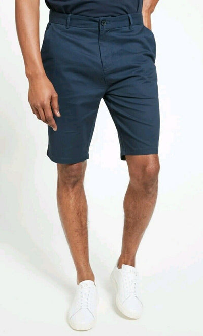 Stretch Chino Short Petrol Blue Uk 38****Ref V539