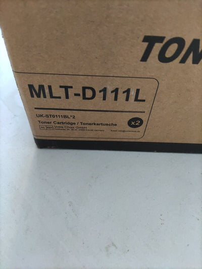 Compatible MLT-D111L Black High Capacity Toner Cartridge X2.