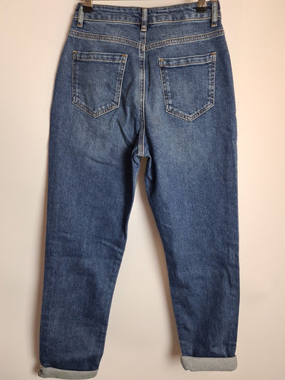 Sosandar Slim Mom Jeans - Mid Blue. UK 14 **** Ref V319