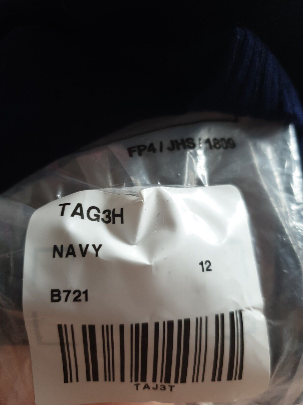 Button Through Knitted Navy Jumper Dress UK 12 ****Ref SW12