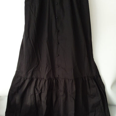 River Island Black Tiered Maxi Dress Uk 10 ****Ref V57