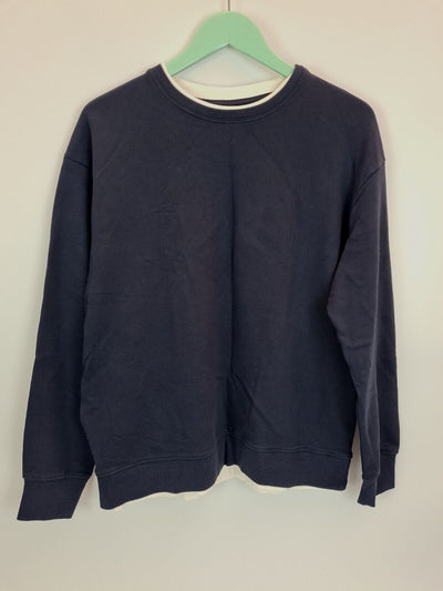 Mango Structured Navy Jumper Size XS-Small **** VA3