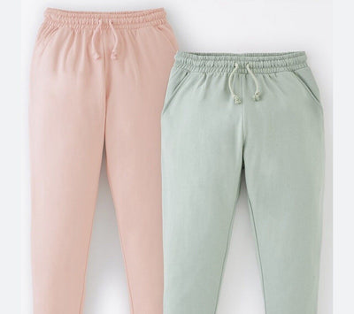 Girls Joggers (2 Pack) - Green/Pink. UK 12 Years **** Ref V322
