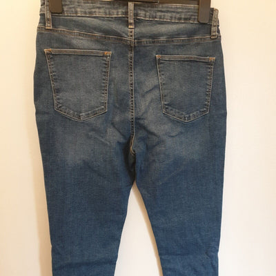 Womens Jeans Mid Wash Uk14 Short****Ref V275
