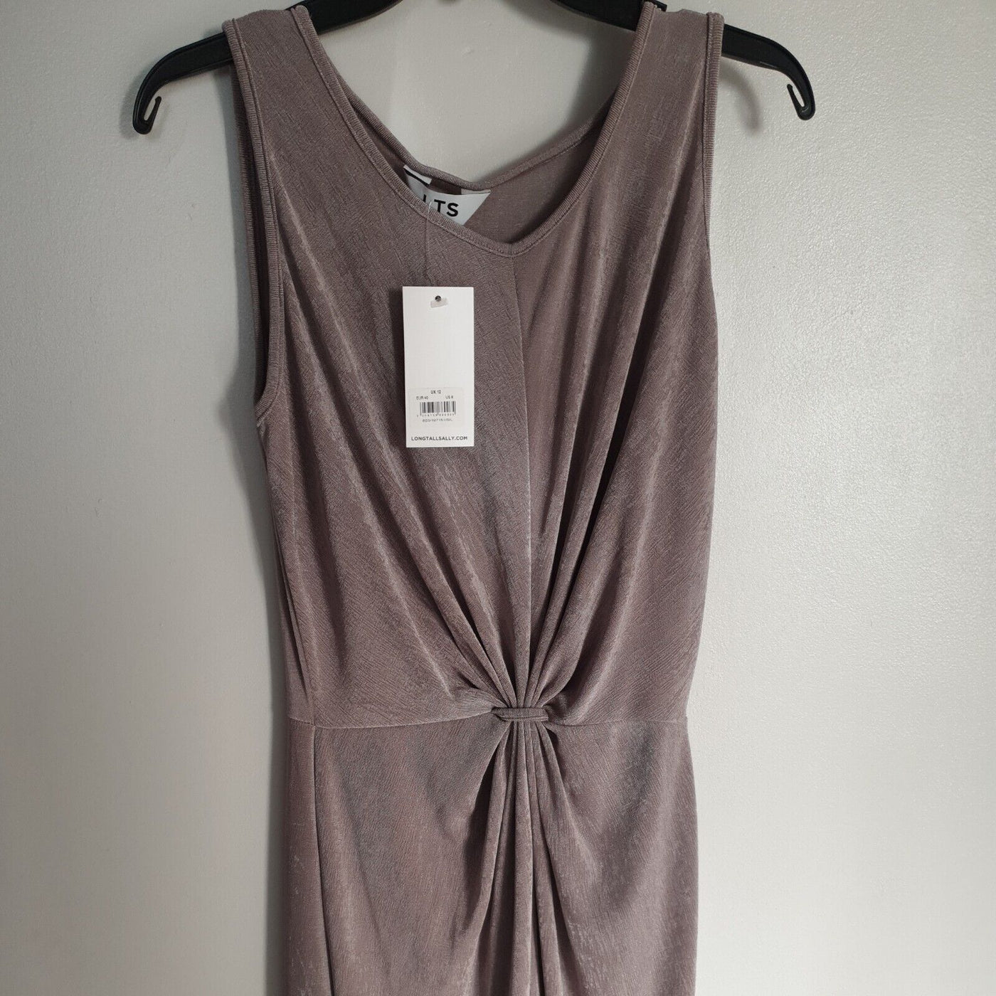 LTS Tall Silver Knot Front Mid Dress Uk12****Ref V108