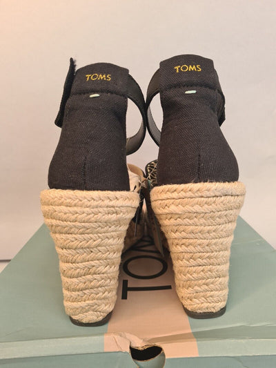 Toms Marisol Black Wedge. UK 7. ****RefVS1