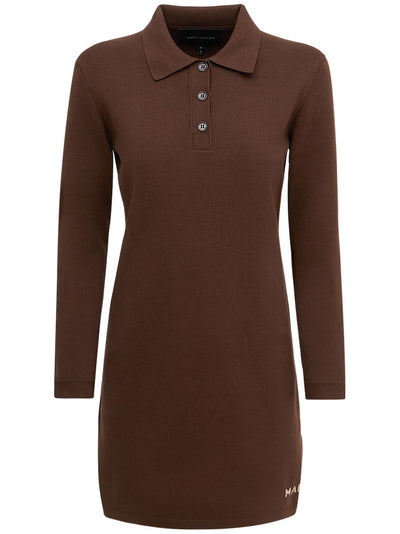 Marc Jacobs The 3/4 Tennis cotton blend dress. Brown. UK M/10. ****V76