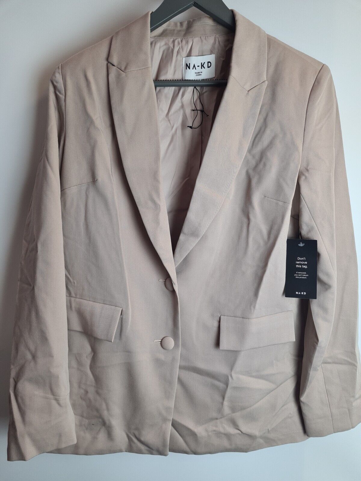 NA-KD Beige/Brown Womens Blazer Size 14 **** V141