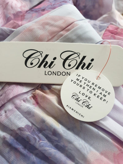 Chi Chi London Lornia Dress - Lilac. UK 8.
