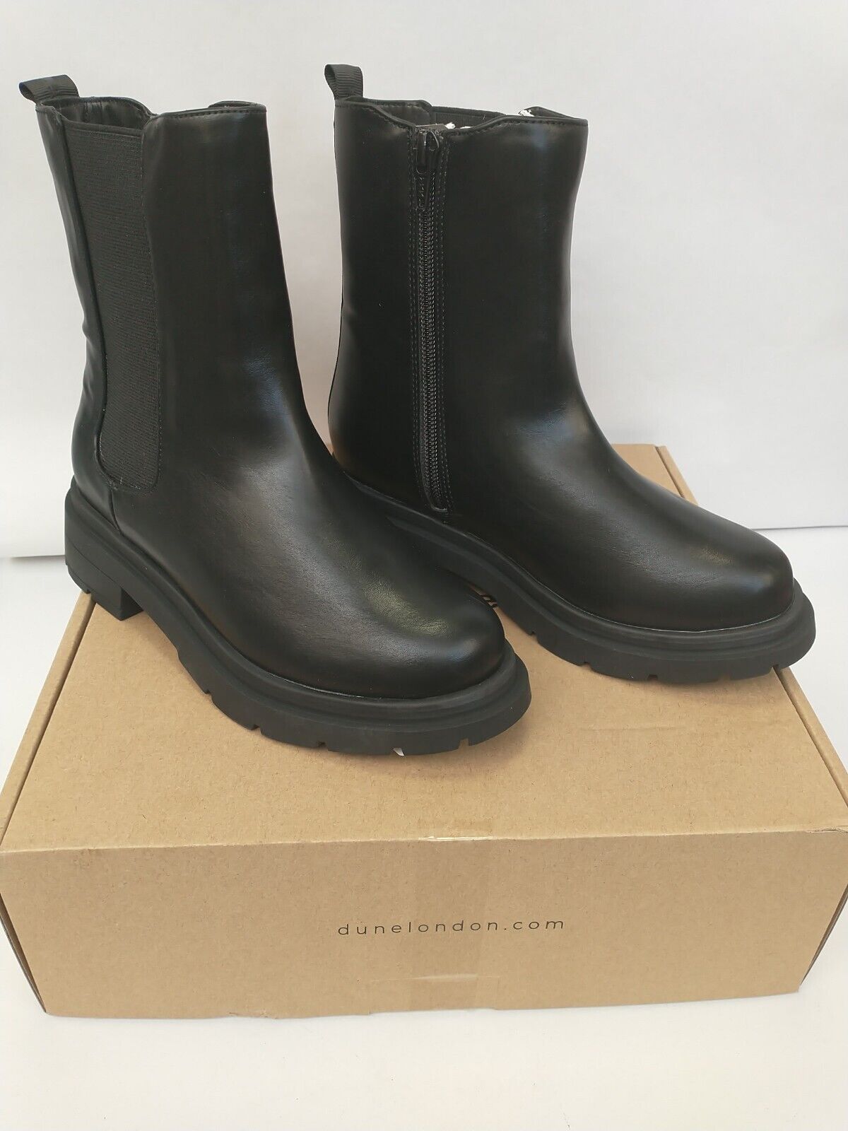 Dune London Women's Leather Boots. UK 1 Black****RefVS1