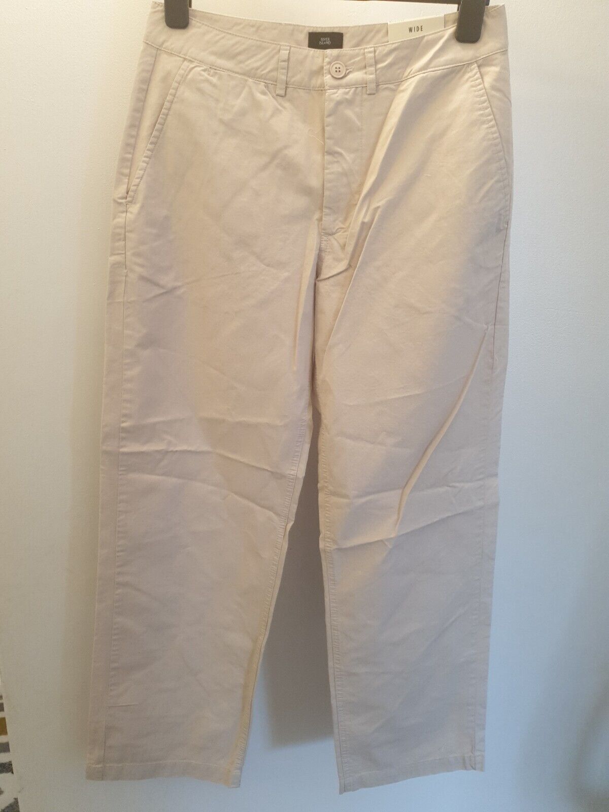 River Island Ecru Wide Trousers W30/L32.