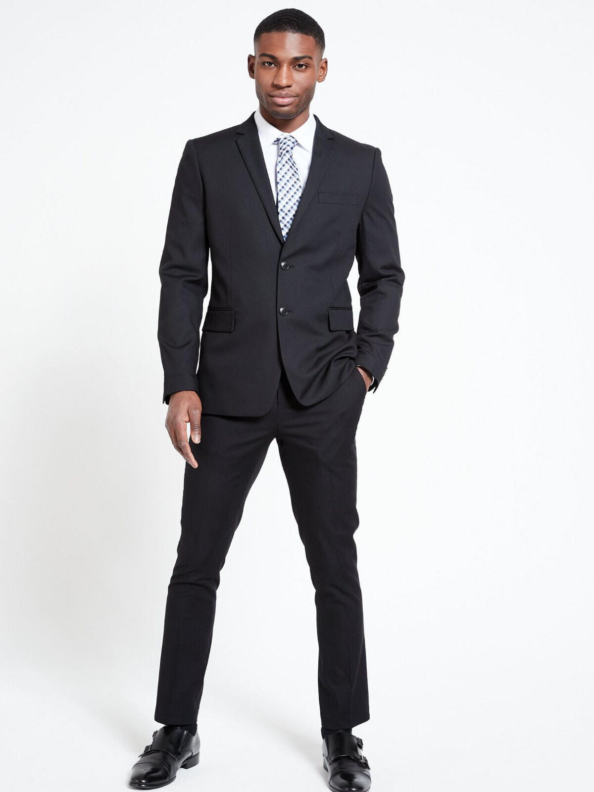 Very Men Black Slim Suit Jacket Size 38 Regular.