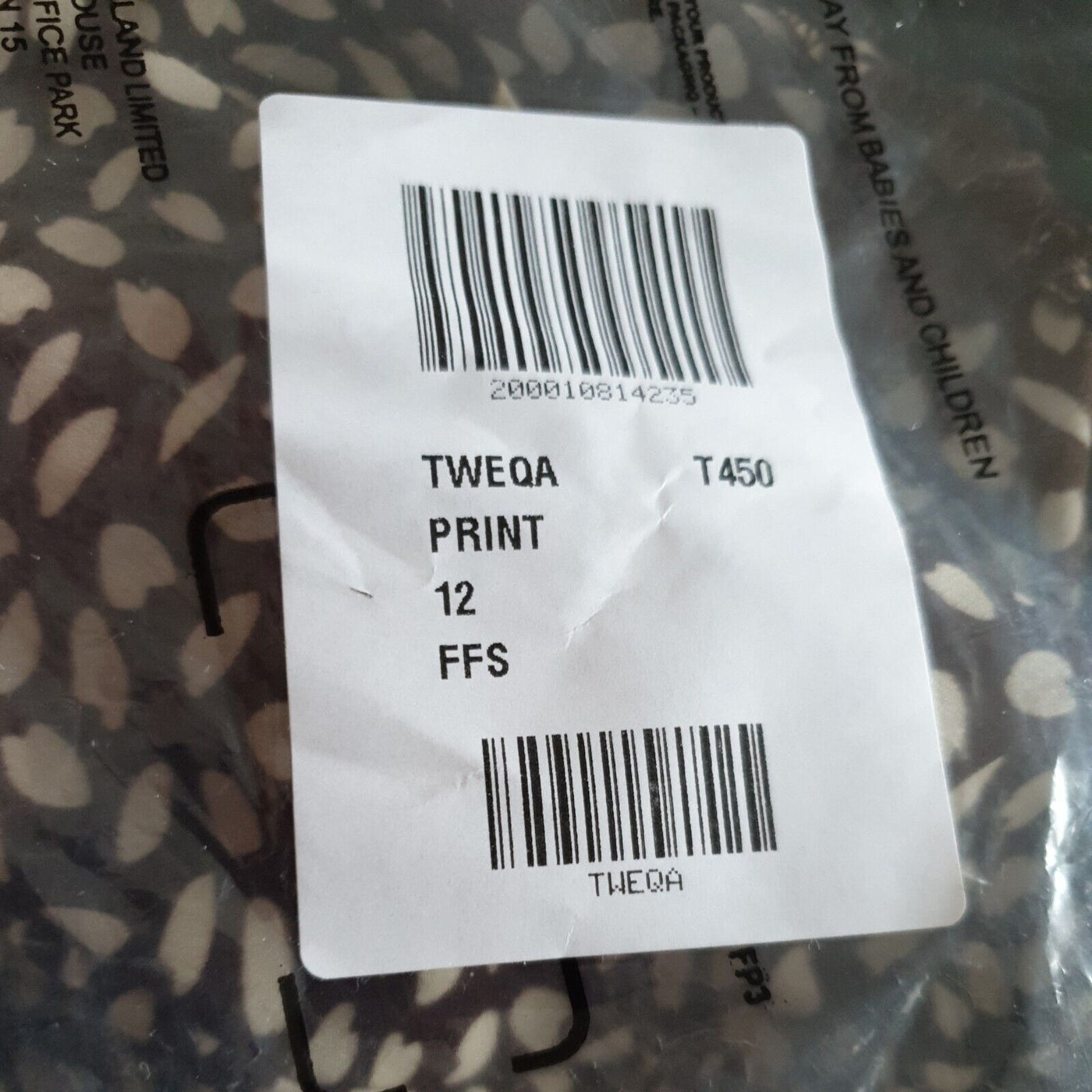 AX Paris Brown Printed Puff Sleeve Cuff Midi Dress Size 12****Ref V188