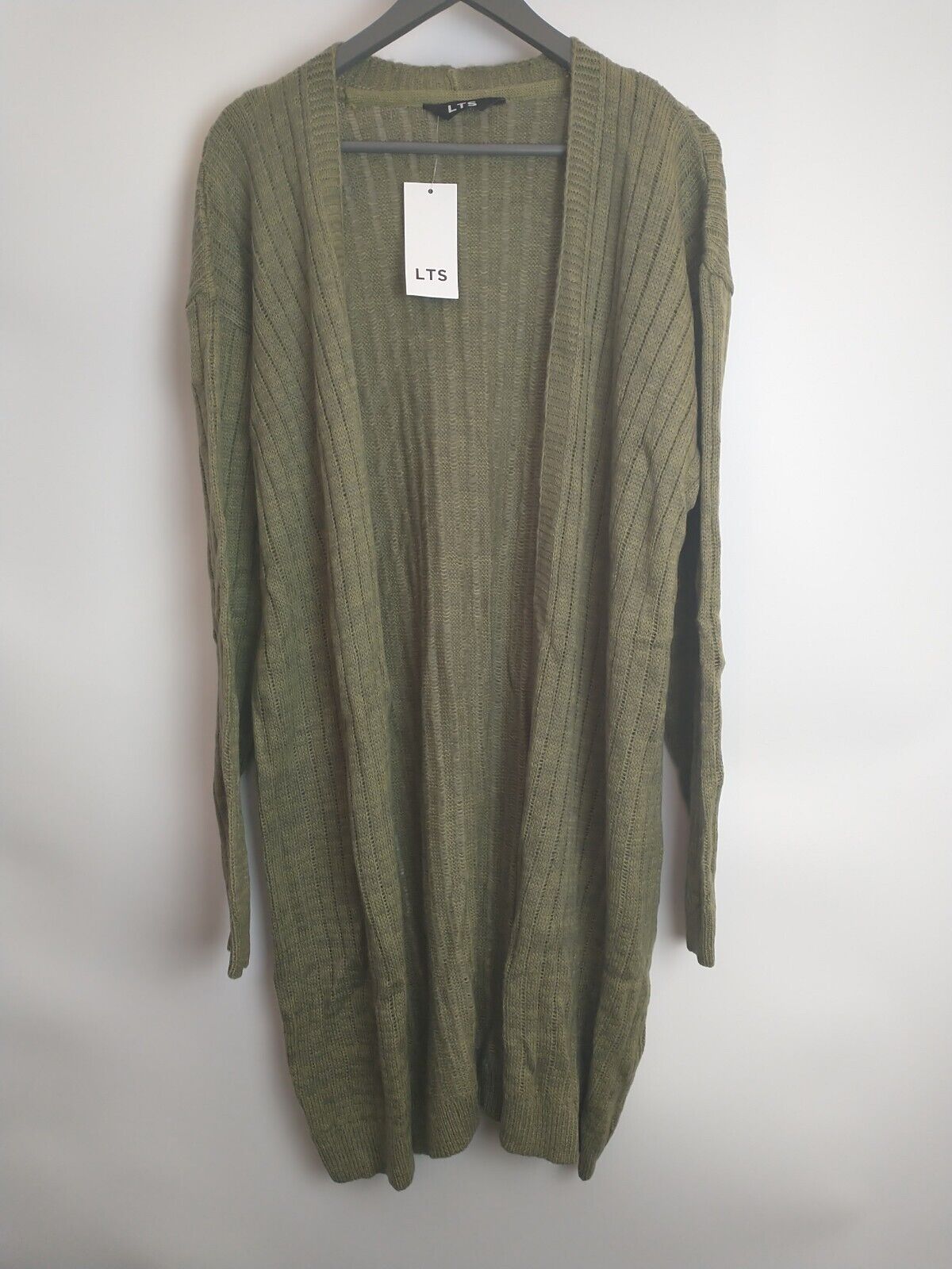 Long Tall Sally Longline Cardigan - Green - UK 10/12 **** Ref V32