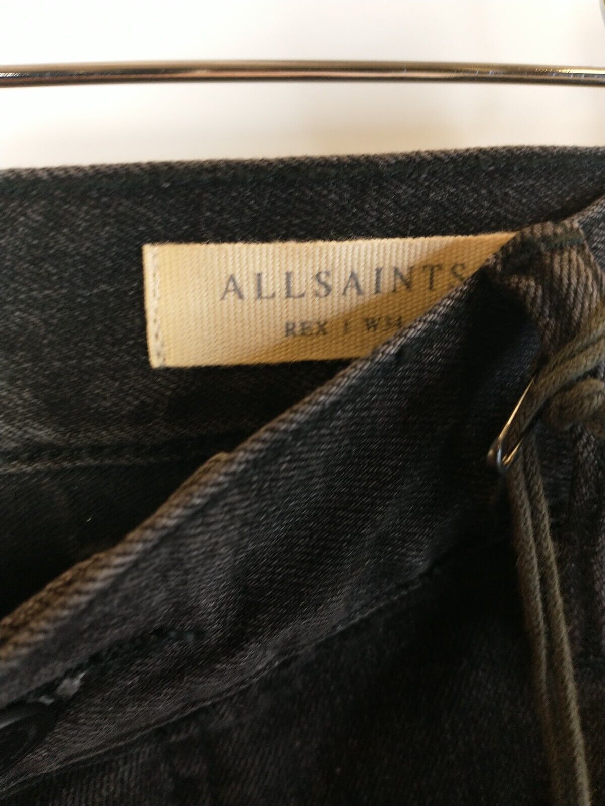 All Saint's Men's Rex Washed Black Jeans W34 **** Ref V30