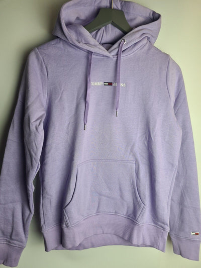 Tommy Jeans TJW Linear Logo Purple Hoodie Size XXS **** V180