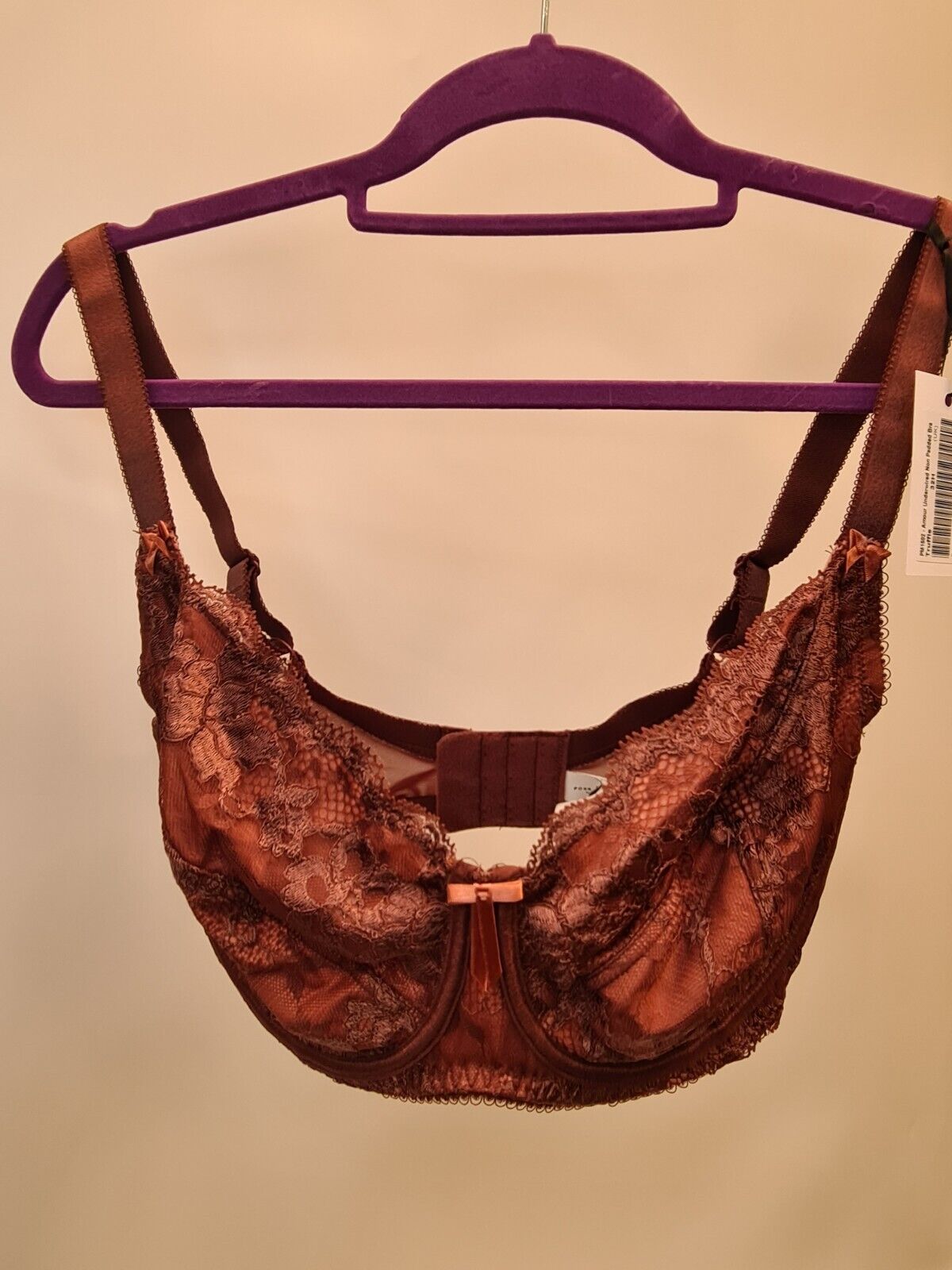 Pour Moi Amour Underwired Non-Padded Lace Bra. Size UK 32H **** V27