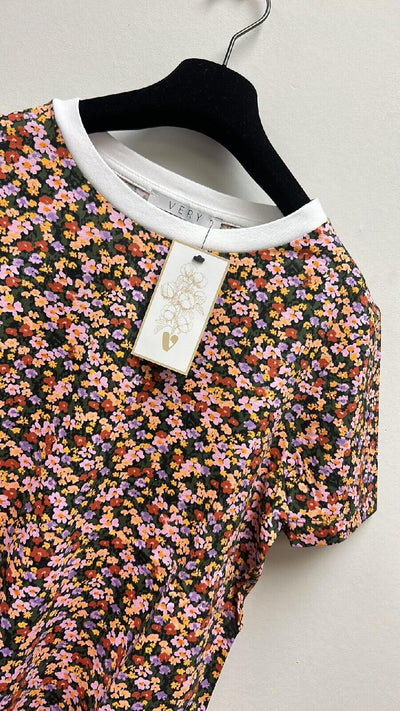 Daisy Floral Print Womens T-Shirt Size 16 **** V480