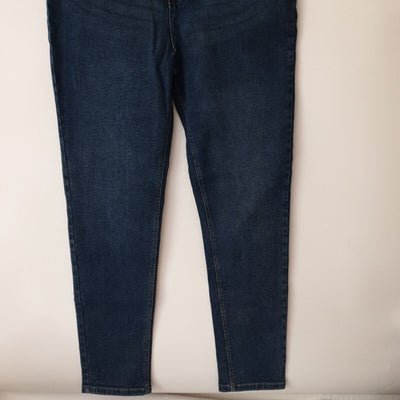 Missguided Classic Straight Leg Clean Wash Jeans Blue Uk12****Ref V246