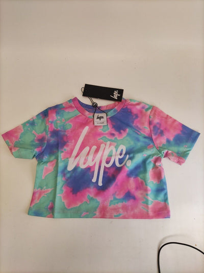 Hype Girls Dream Smudge Script Crop T-Shirt. 5-6 Years. ****V188