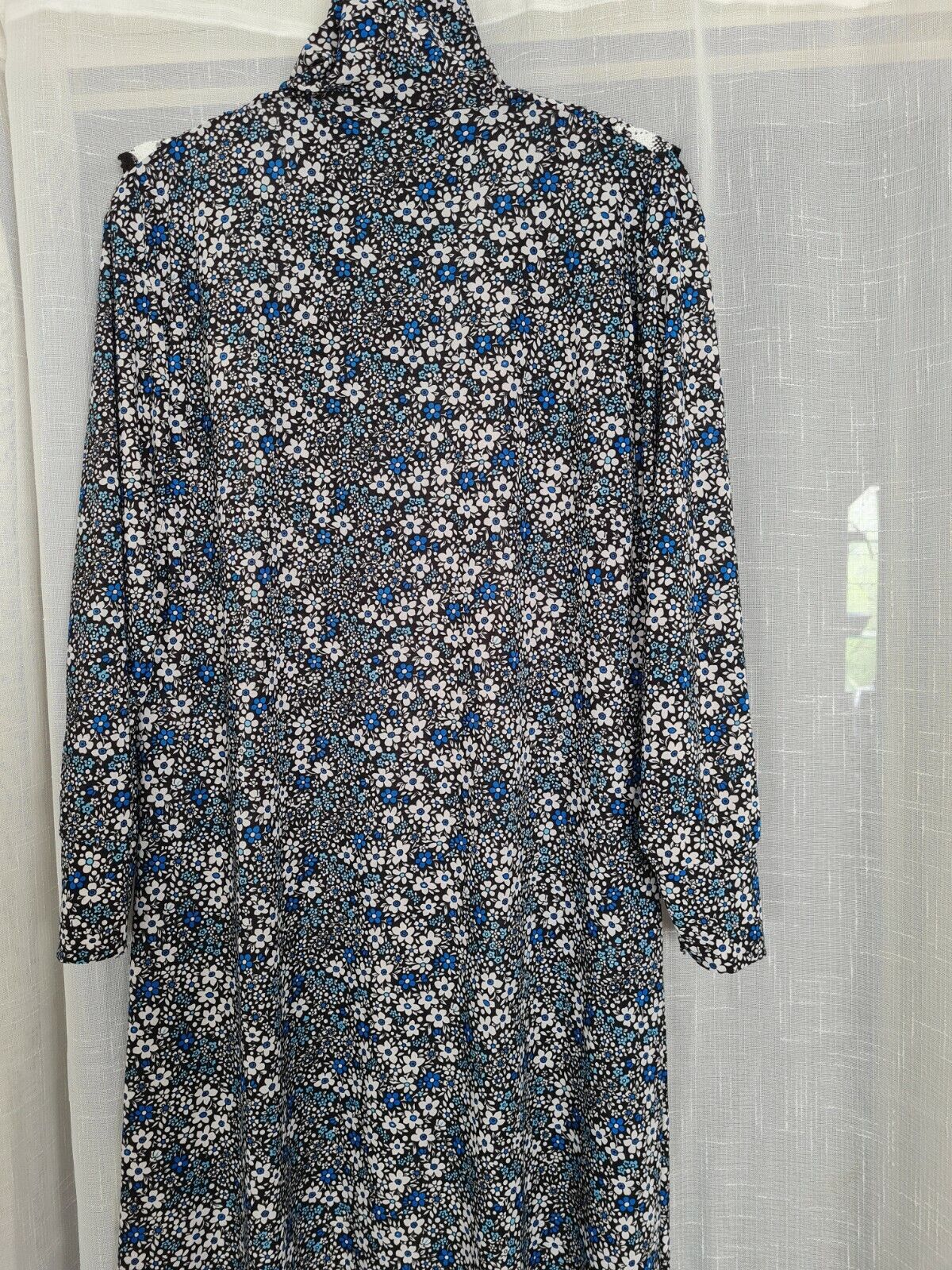 Amani's Womans Dress Size L Blue Floral RefSc1