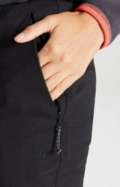 Craghoppers Kiwi Pro Ii Convertible Walking Trousers Black Uk16****Ref V439