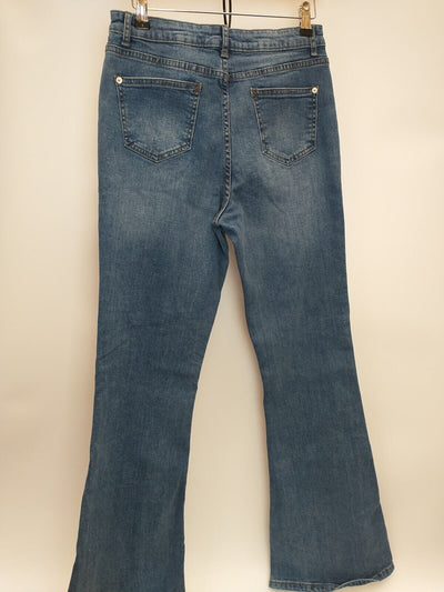 Missguided Slim Fit Flared Jeans Size UK 10 **** V233