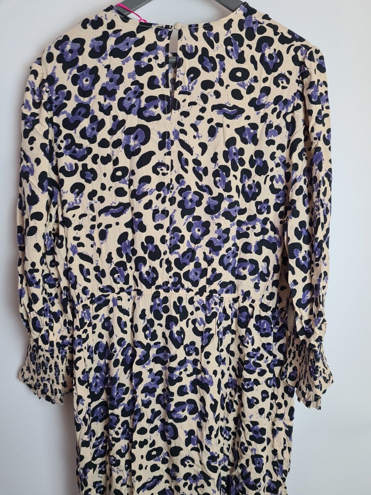 Animal Print Tie Waist Midi Dress- Long Sleeve Size 12 **** SW13