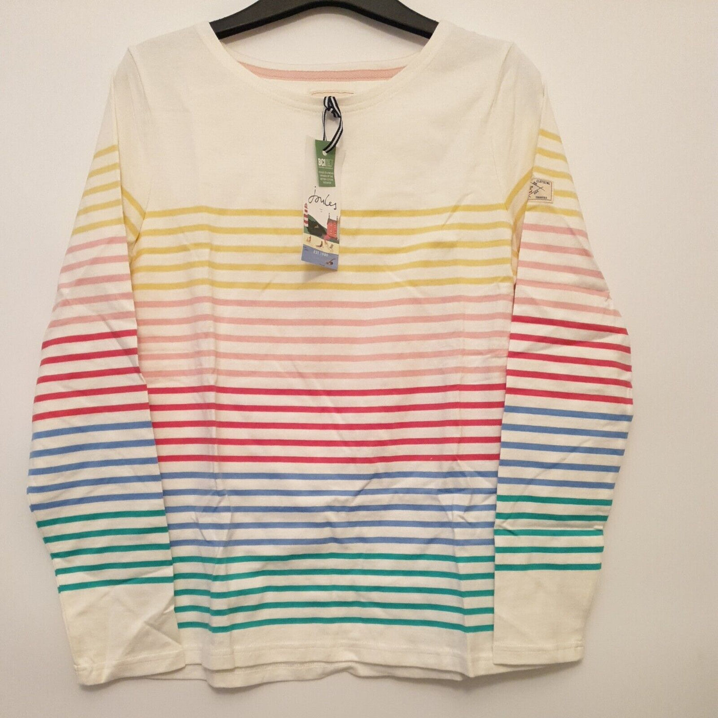 Joules Harbour Multi Stripe Long Sleeve Top UK Size 10 ****Ref V369