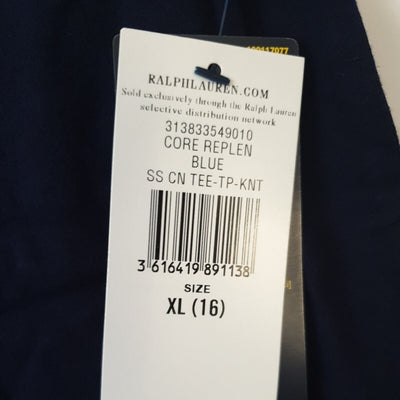 Ralph Lauren Polo Blue Tshirt Size 16yrs XL****Ref V508