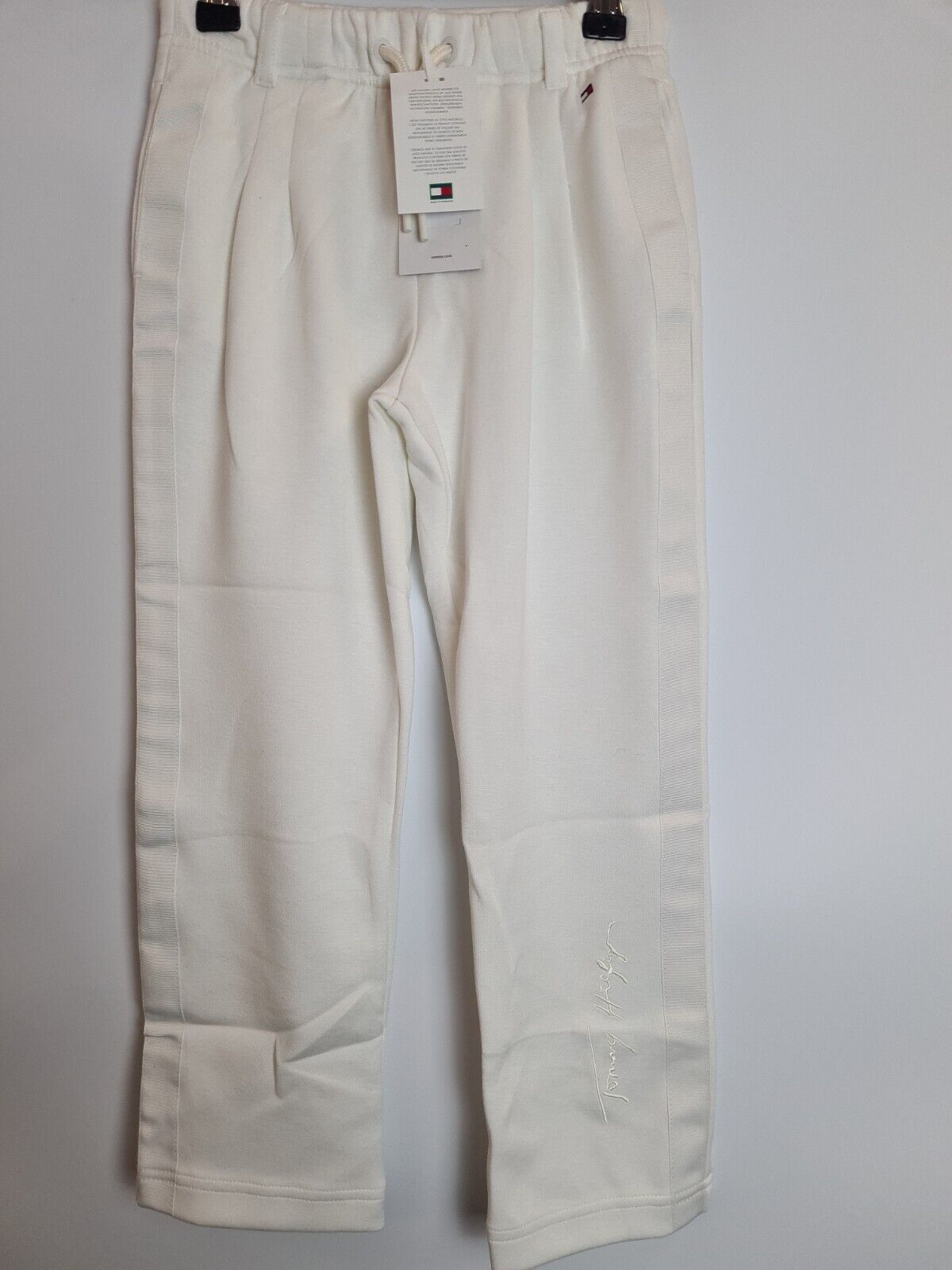 Tommy Hilfiger Girls Signature White Joggers Size Age 6 Years **** V208