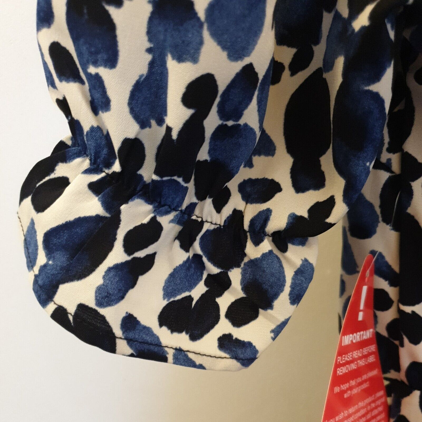 AX Paris Blue Animal Printed Wrap Dress Uk6****Ref V334