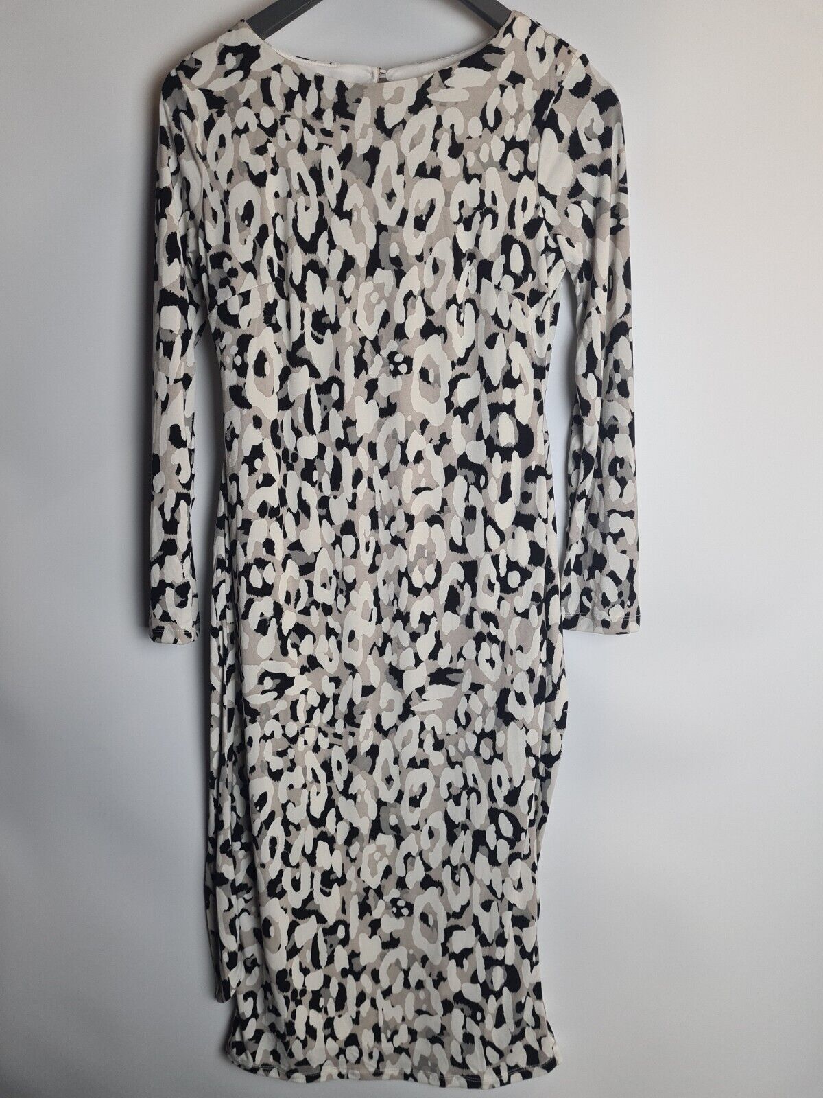 Fig & Basil Tie Waist Jersey Midi Dress Size 8 **** V64