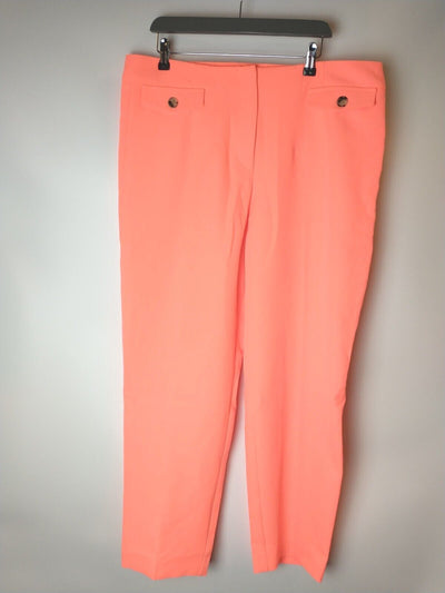 River Island Coral Cigarette Trousers. UK 14 **** Ref V281