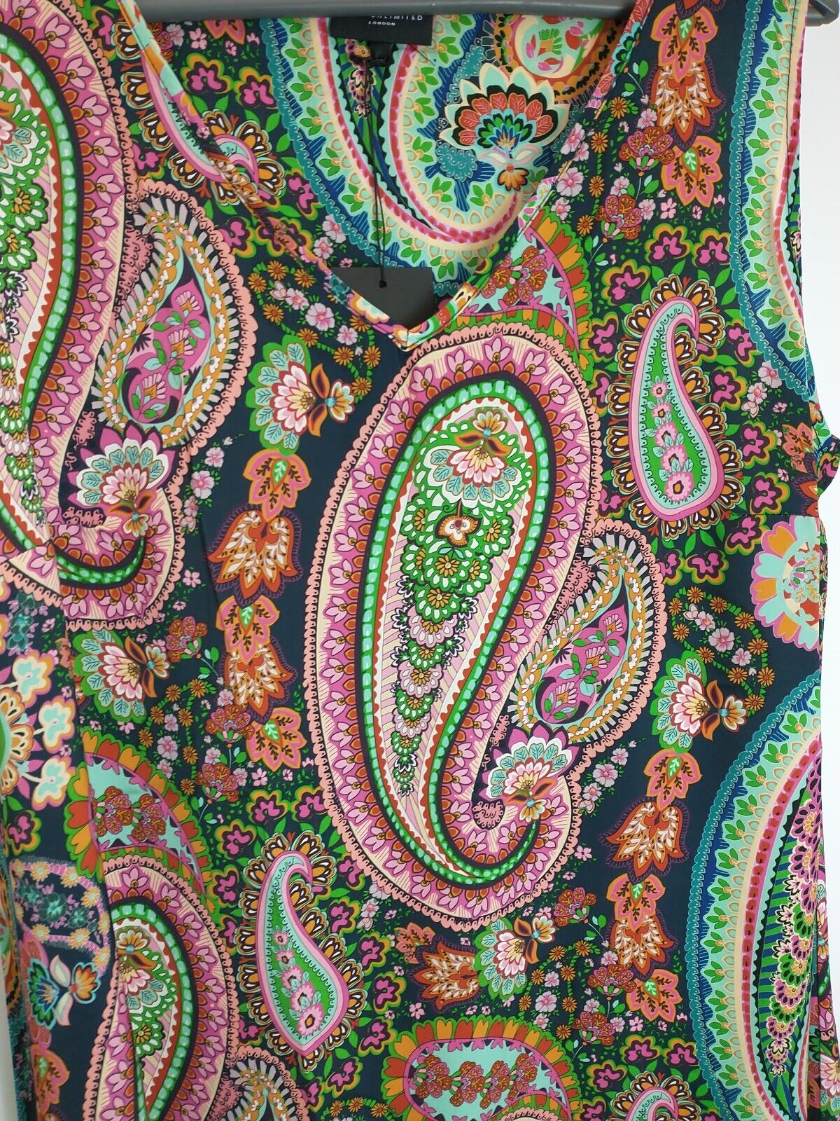 Live UnlimitedPaisley V-Neck Maxi Dress Size 18 **** V32