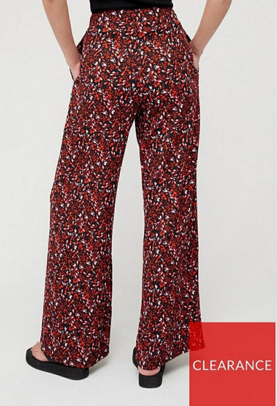 Wide Leg Floral Trousers Floral Uk16****Ref V411