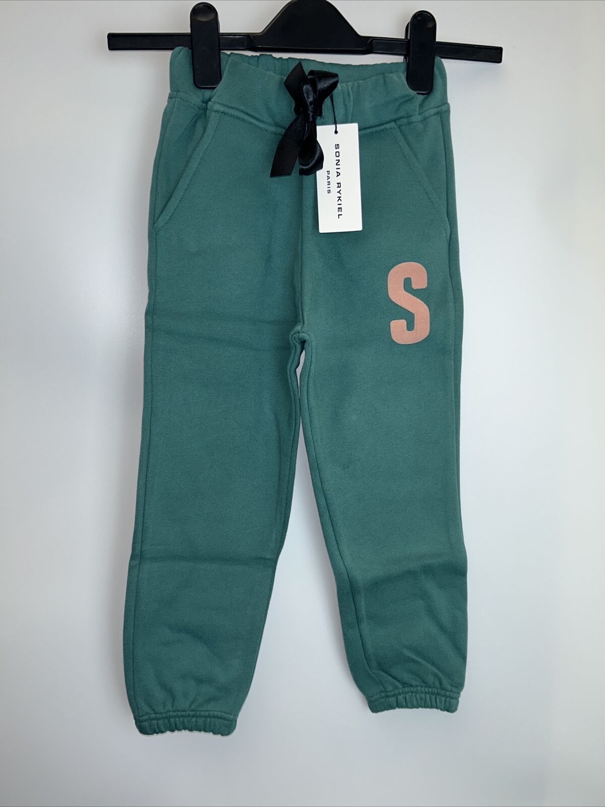 Sonia Rykiel Paris Kids Laos S Logo Joggers  - Green. UK 8 Years **** Ref V142