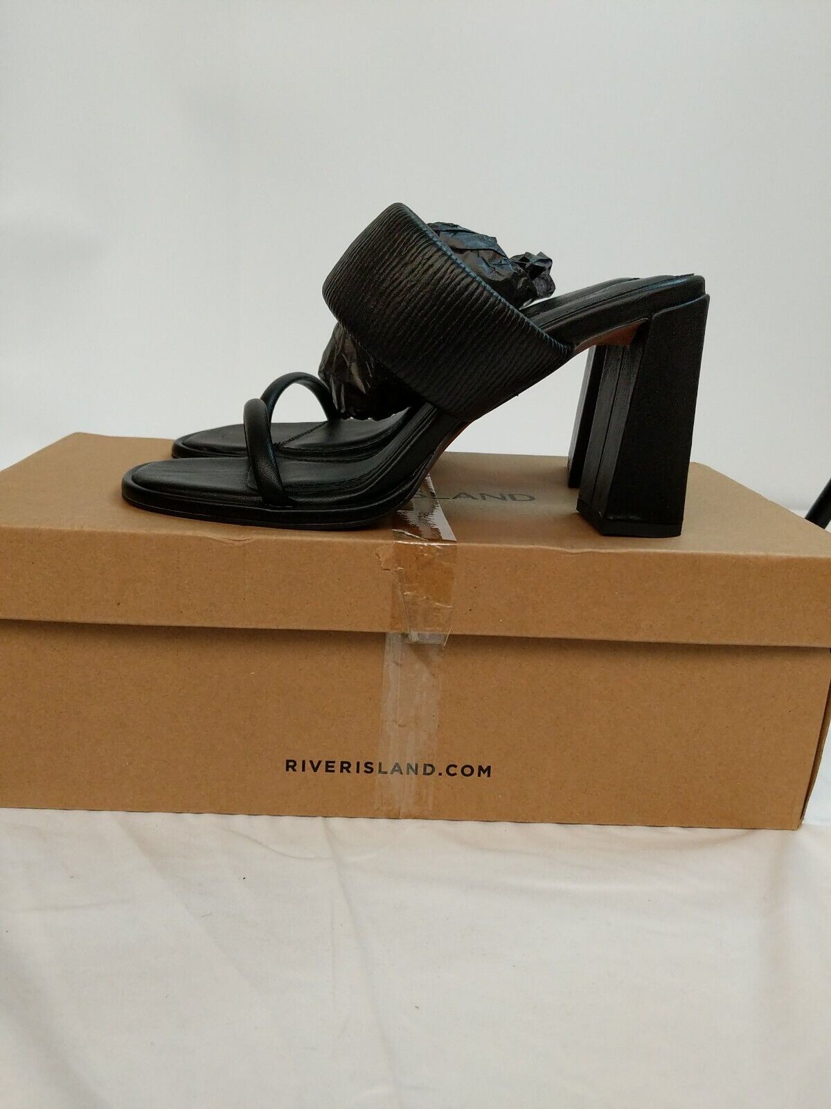 River Island Justice Heeled Sandals Size UK 5 **** VS1