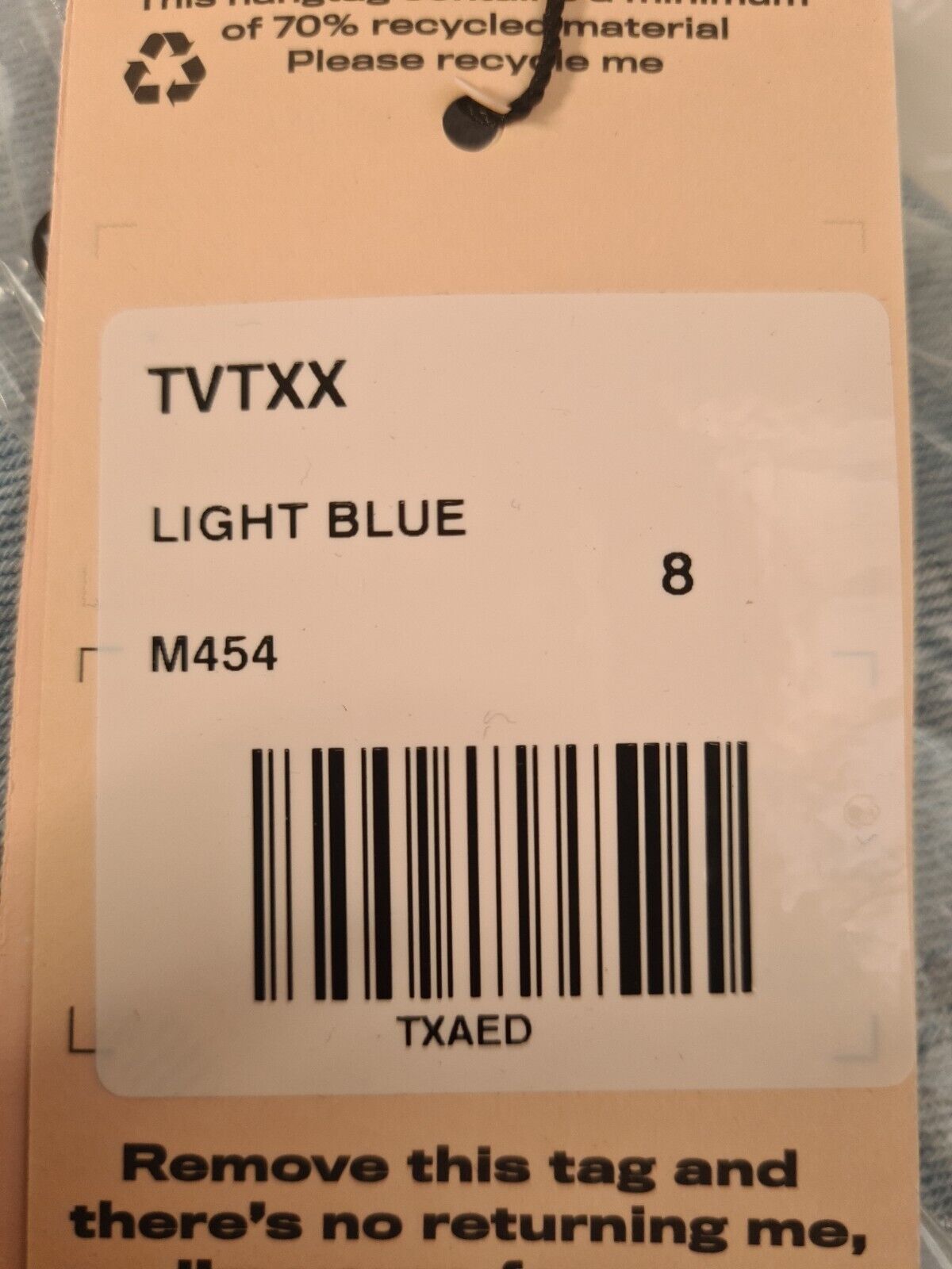 Missguided Bleach Straight Leg Jeans - Light Blue. UK 8 **** Ref V50