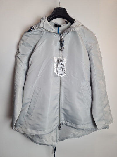 Armani Exchange Shiny Zip Through Blousom Grey Jacket Size XL **** V348