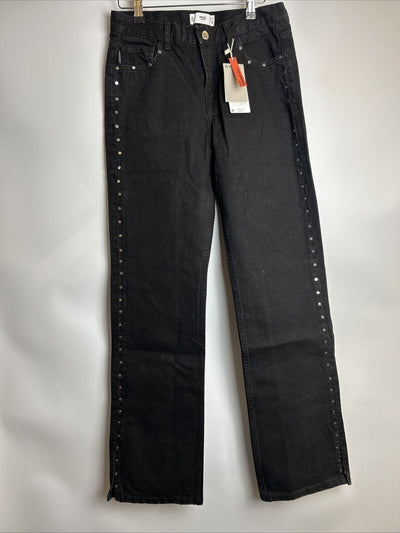 MNG Straight Denim Jeans - Black. UK W38 **** Ref V183