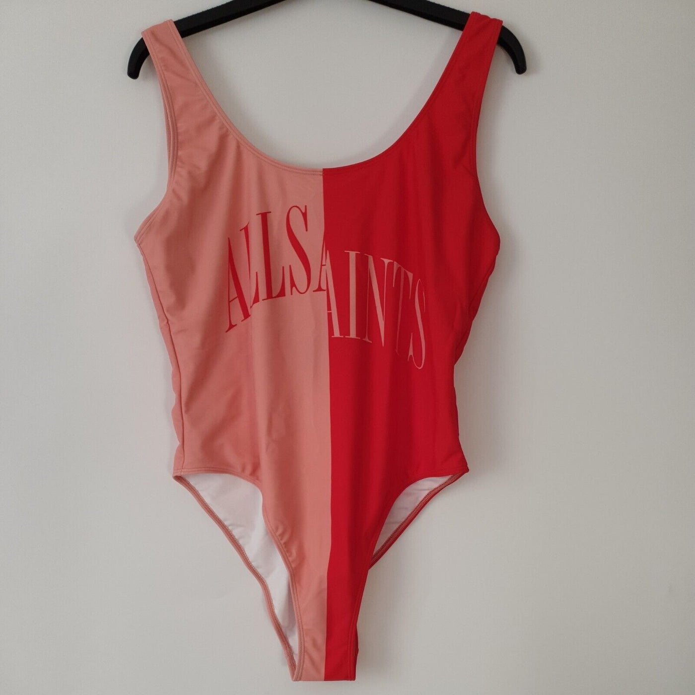 All Saints Mia Split Saints Swimsuit Red/Pink Size XS ****Ref V188