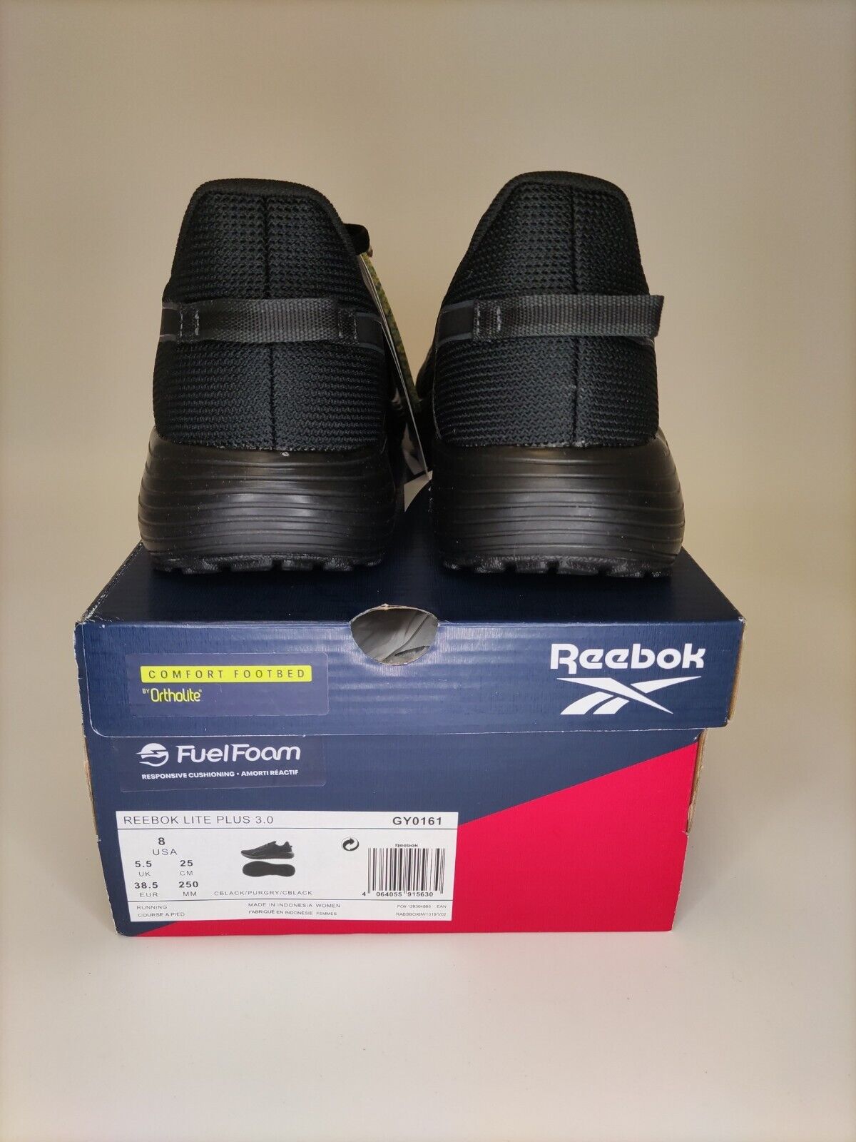 Reebok Lite Plus 3.0 Trainers. UK 5.5 Black  (GY0161) ****Ref VS1